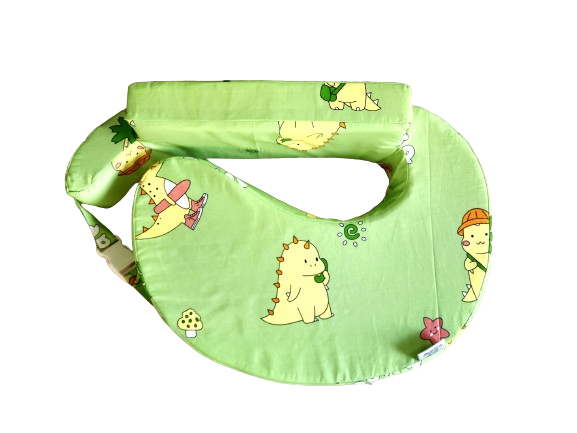 Comfeed Pillows By Nina Nursing And Feeding Pillow - Dino Print Green