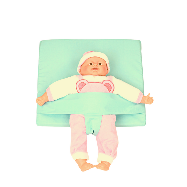 Comfeed By Nina Baby Reflux Wedge Pillow With  Adjustable Safety Belt - Mint Green