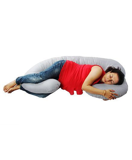 Comfeed Pillows By Nina C Pregnancy Pillow - Black & White Checks
