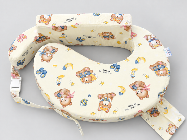Comfeed Pillows By Nina Feeding and Nursing Pillow - Cream print