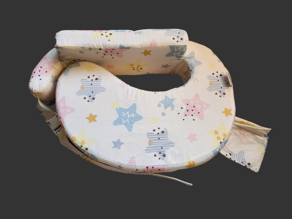 Comfeed Feeding and Nursing Pillow - White Stars