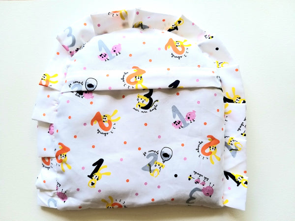My Stork Story Newborn Head Shaping Pillow Filled With Rai/Mustard Seeds - White 123